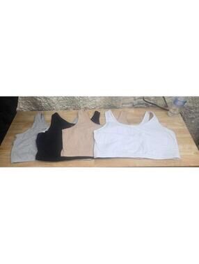 Fruit of the Loom Women's Built Up Tank Style Sports Bra Value Pack, 50